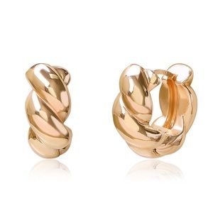 NIB Korean Brand Twist Ring Earrings